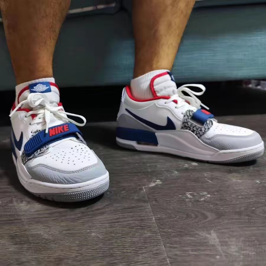 Giày Nike Air Jordan Legacy 312 Low GS ‘White French Blue’ CD9054-104 - Ảnh 3