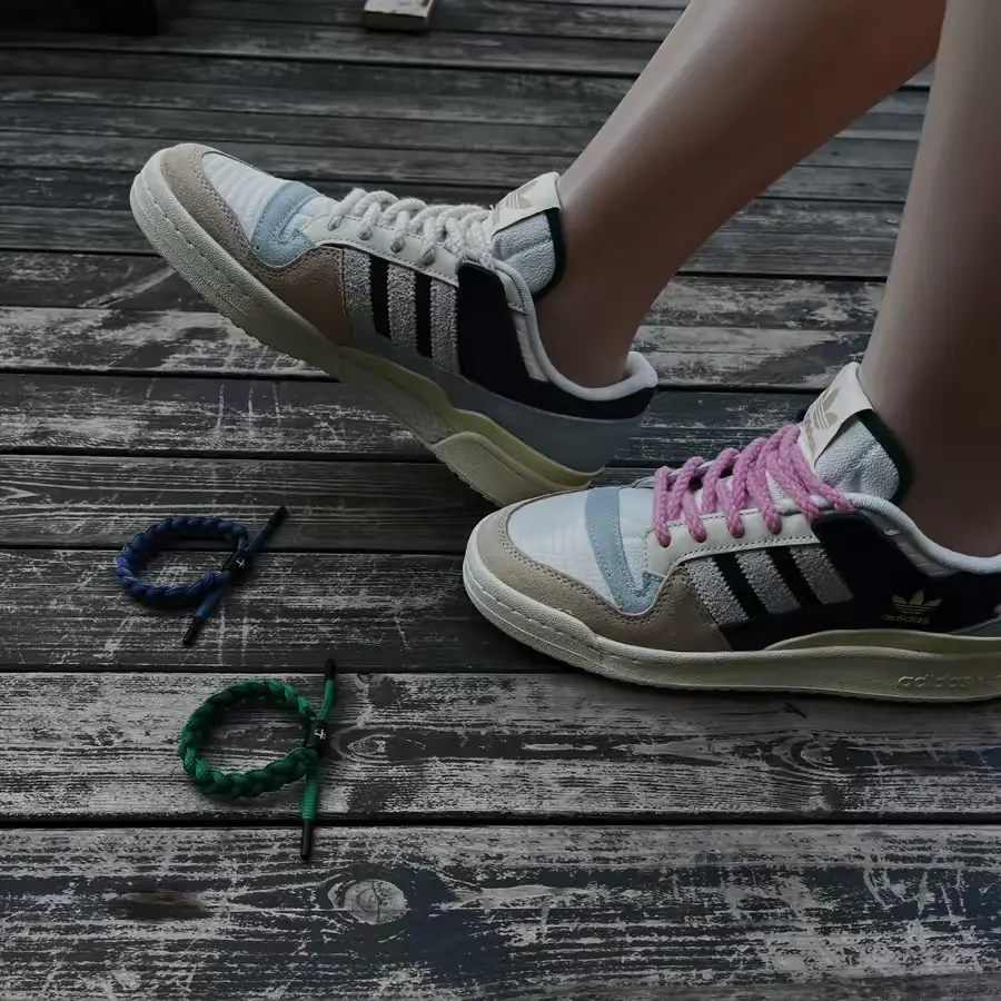 Giày Adidas Forum 84 Low ‘Beige Navy Green’ GW4332 - Ảnh 5