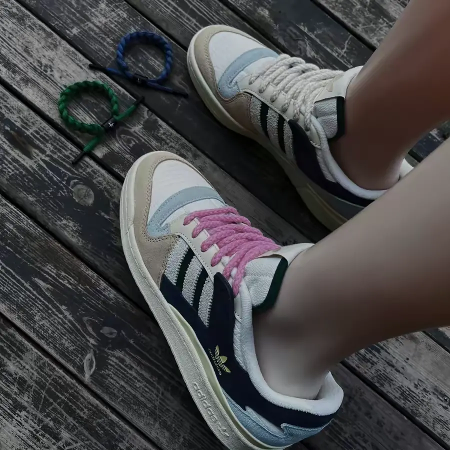 Giày Adidas Forum 84 Low ‘Beige Navy Green’ GW4332 - Ảnh 4