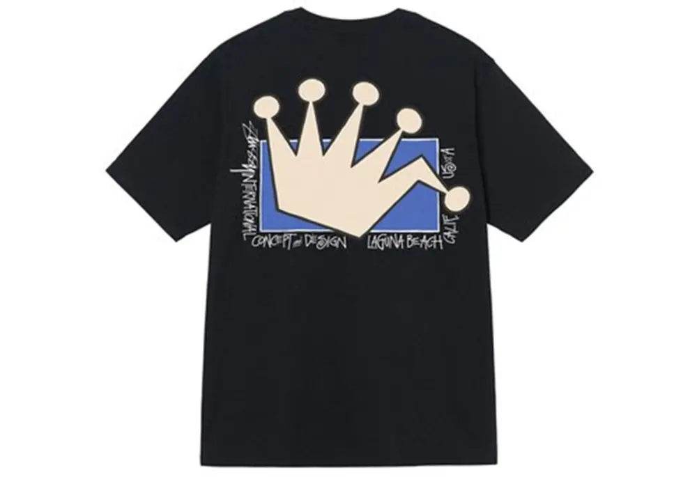 Alternative view of Áo Stussy LB Crown Tee 'Black' 1904792