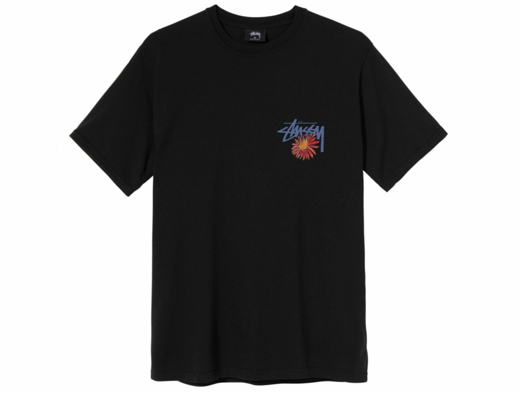 Áo Stussy Smokin' Skull Pig Dyed Tee 'Black' 1904593