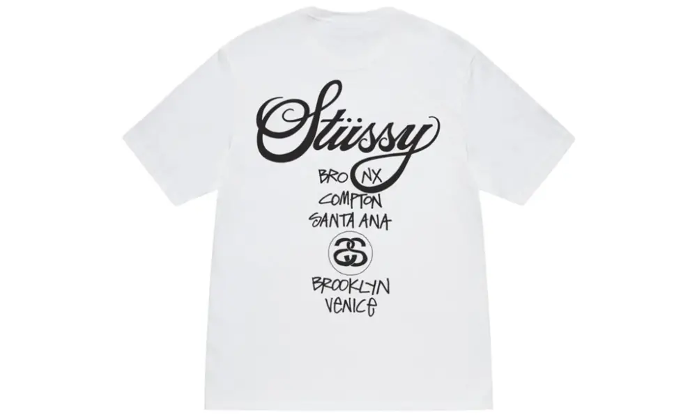 Alternative view of Áo Stussy World Tour Tee 'White'