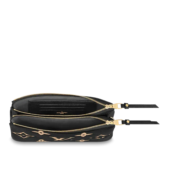 Túi Louis Vuitton Pochette Double Zip On Strap 'Black Beige' M80787 - Ảnh 3