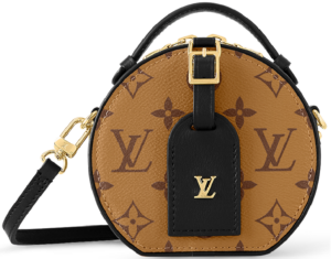 Túi Louis Vuitton Mini Boite Chapeau Monogram Reverse Canvas 'Black' M68276