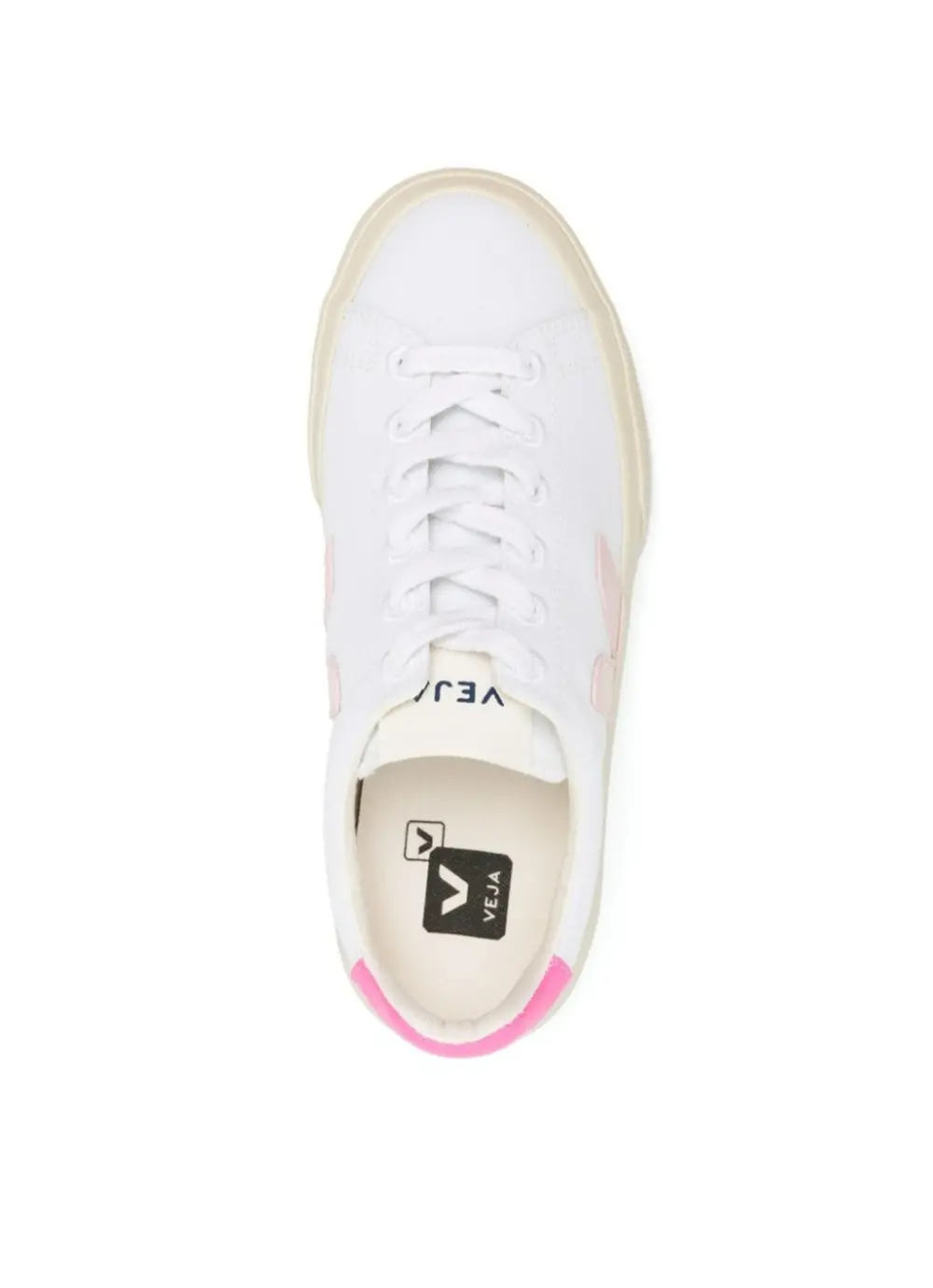 Giày Veja Campo Canvas 'White Light Pink' CA0103499 - Ảnh 4