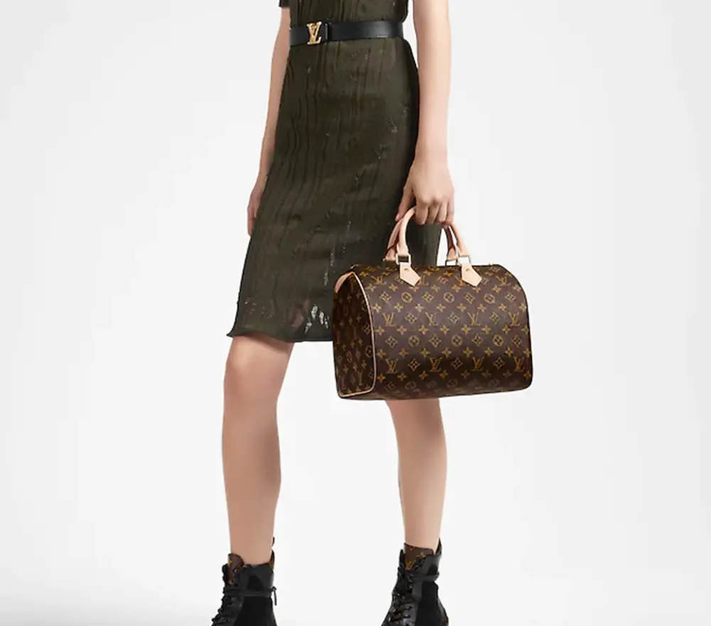 Alternative view of Túi Louis Vuitton Speedy 30 Monogram Coated Canvas 'Beige' M41108