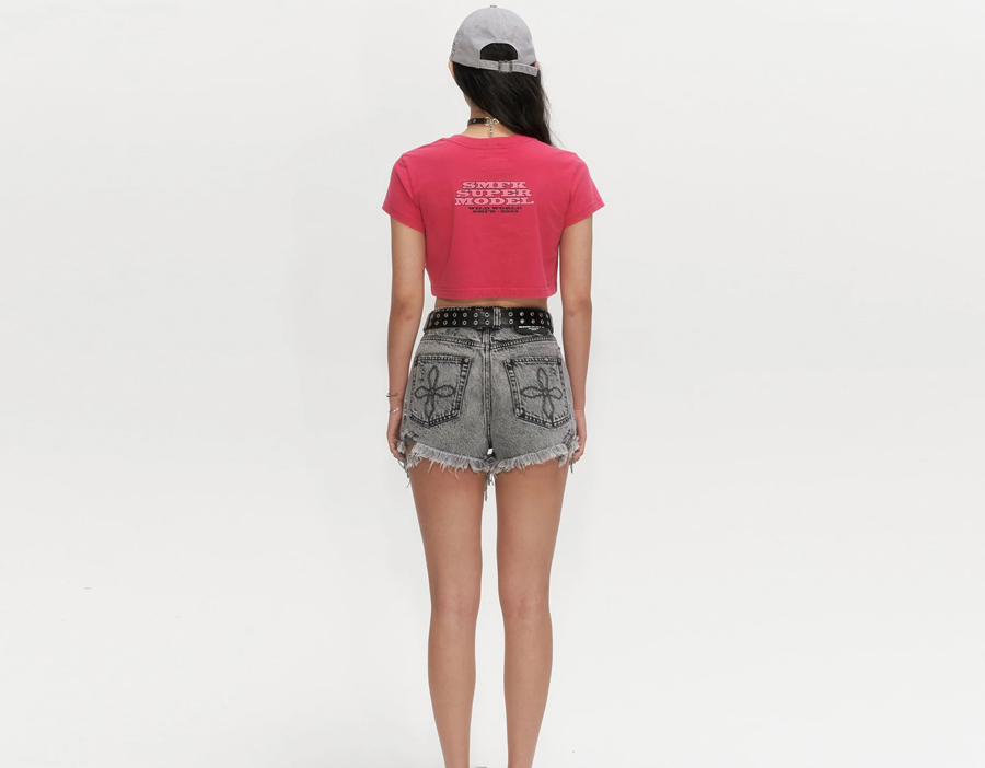 Quần SMFK Wild World Short 'Grey' Jeans PS002LGS - Ảnh 3