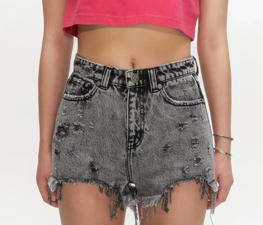 Quần SMFK Wild World Short 'Grey' Jeans PS002LGS - Ảnh 4