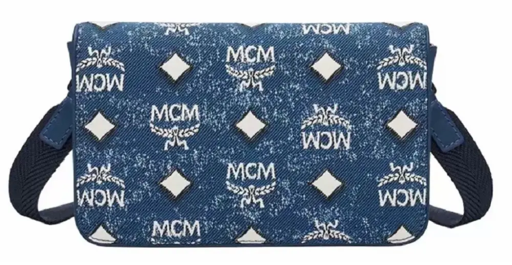 Túi MCM Arren Hobo In Vintage Jacquard 'Denim' MXZDSTA01LE001