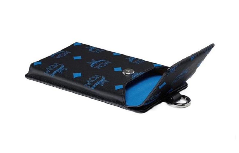 Túi MCM Ensien Splash Logo Rope Leather 'Blue' MXZBASX05H9001 - Ảnh 3