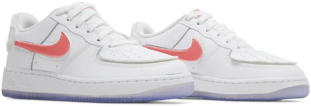 Giày Nike Air Force 'White Purple Pulse' (GS) DB1856-100 - Ảnh 4