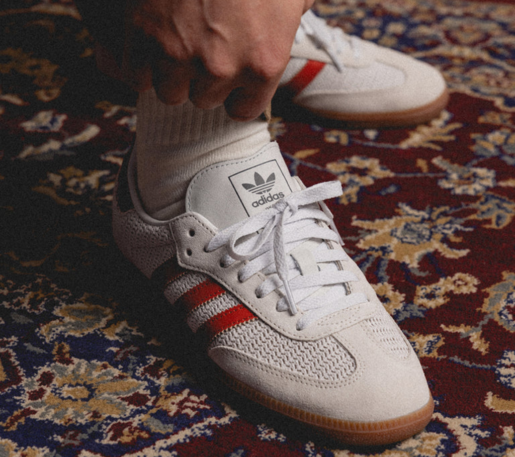 Giày Adidas Samba OG 'Crystal White Preloved Red' IG1380 - Ảnh 3