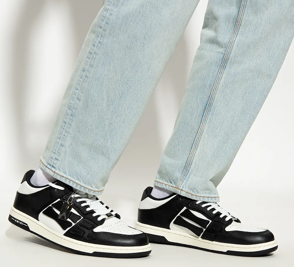 Giày Amiri Skel Top Low 'Black White' PF22MFS003-004 - Ảnh 4