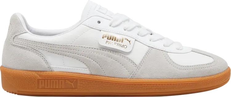 Giày Puma Palermo Leather 'White Glacial Grey Gum' 396464-12