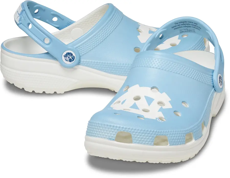 Alternative view of Dép Crocs Univ of North Carolina 'White' 209618-100