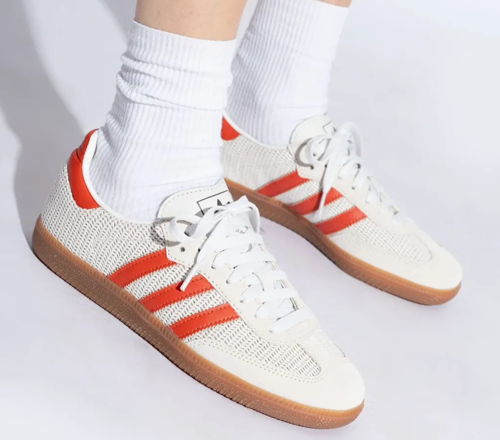 Giày Adidas Samba OG 'Crystal White Preloved Red' IG1380 - Ảnh 4