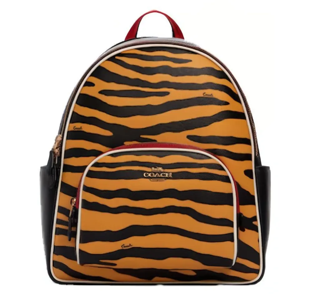 Balo Coach Court Tiger Print ‘Honey Black Multi’ C6987-IMTKC