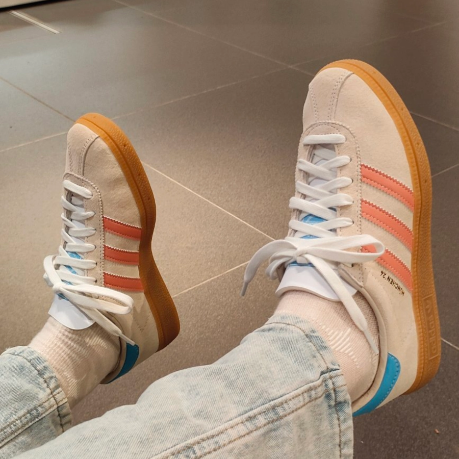 Giày Adidas Munchen 24 ‘White Clay Blue Burst’ IG6282 - Ảnh 5