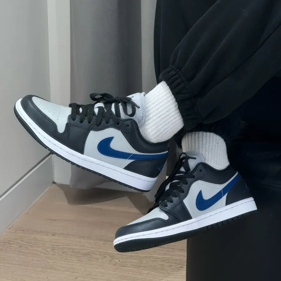 Giày Nike Air Jordan 1 Low ‘Anthracite Industrial Blue’ DC0774-040 - Ảnh 4