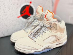 Alternative view of Giày Nike Air Jordan 5 Retro SE Craft GS ‘Light’ FD9220-180