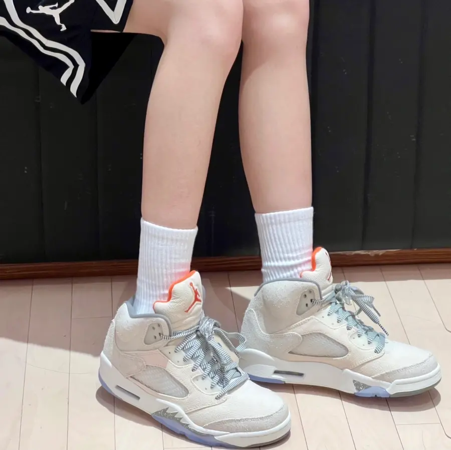 Giày Nike Air Jordan 5 Retro SE Craft GS ‘Light’ FD9220-180 - Ảnh 5