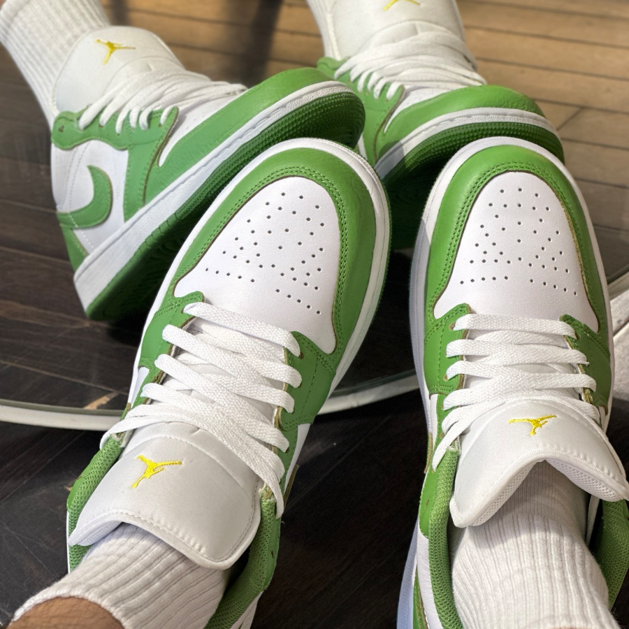 Giày Nike Air Jordan 1 Low ‘Chlorophyll’ HF4823-100 - Ảnh 4