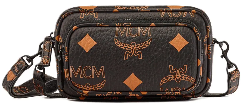 Túi MCM Aren Wristlet Cross-Body In Maxi Visetos 'Black' MMRDATA02BK001