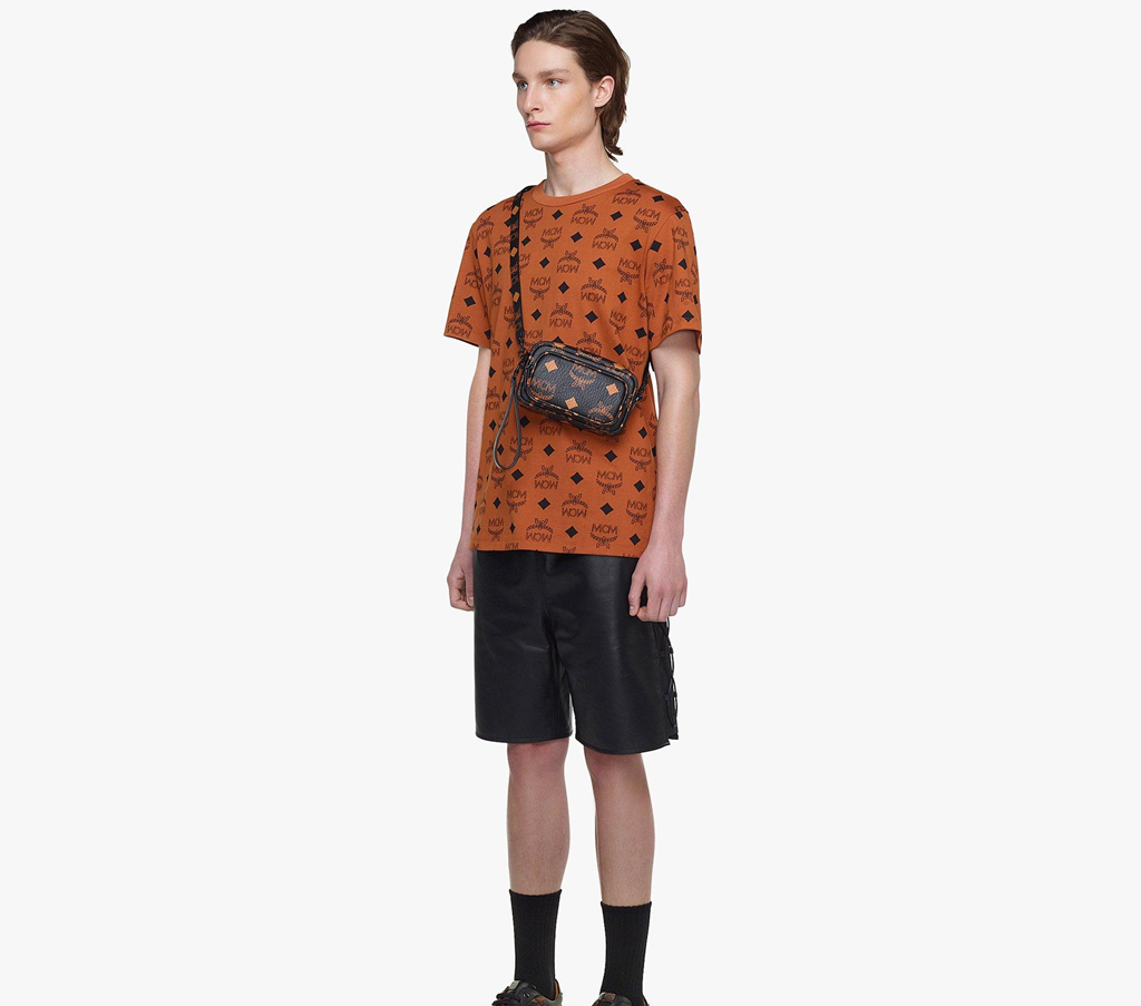 Túi MCM Aren Wristlet Cross-Body In Maxi Visetos 'Black' MMRDATA02BK001 - Ảnh 4