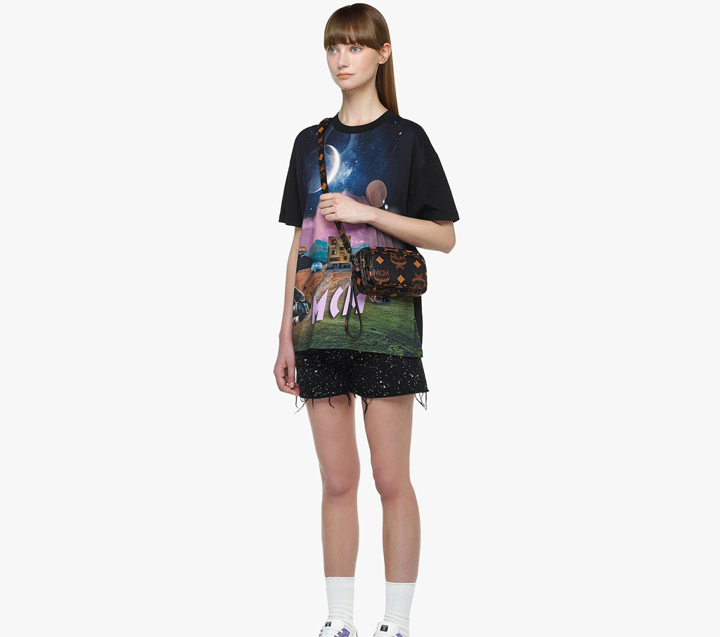 Túi MCM Aren Wristlet Cross-Body In Maxi Visetos 'Black' MMRDATA02BK001 - Ảnh 3