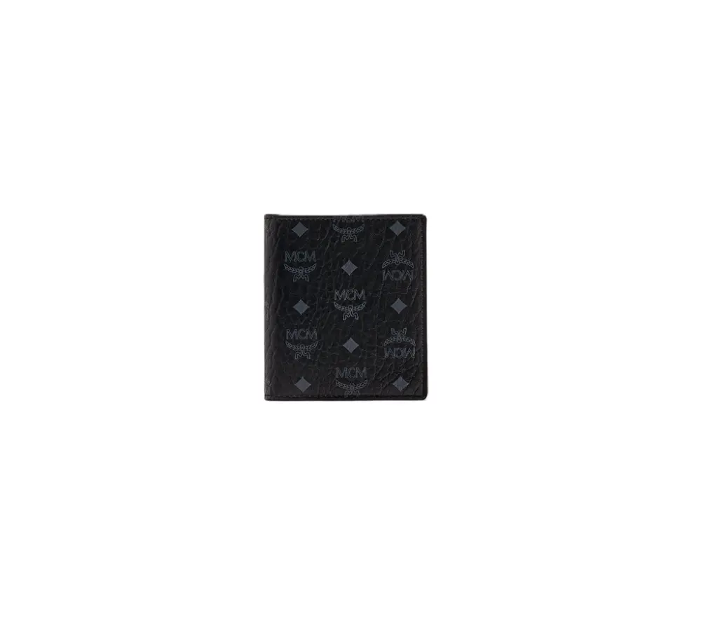 Ví MCM Bifold Card Wallet In Visetos Original 'Black' MXABSVI01BK001 - Ảnh 3