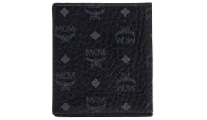 Ví MCM Bifold Card Wallet In Visetos Original 'Black' MXABSVI01BK001