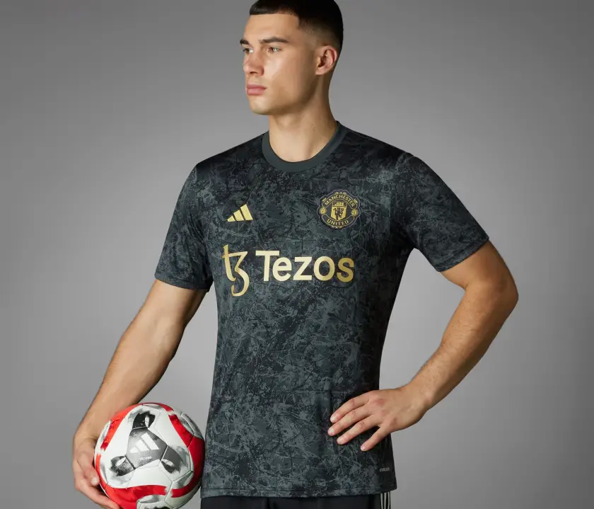 Áo Adidas Manchester United Stone Roses Pre-Match Jersey IQ1566 - Ảnh 3