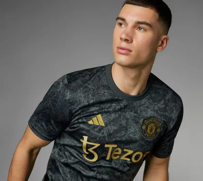 Áo Adidas Manchester United Stone Roses Pre-Match Jersey IQ1566 - Ảnh 4