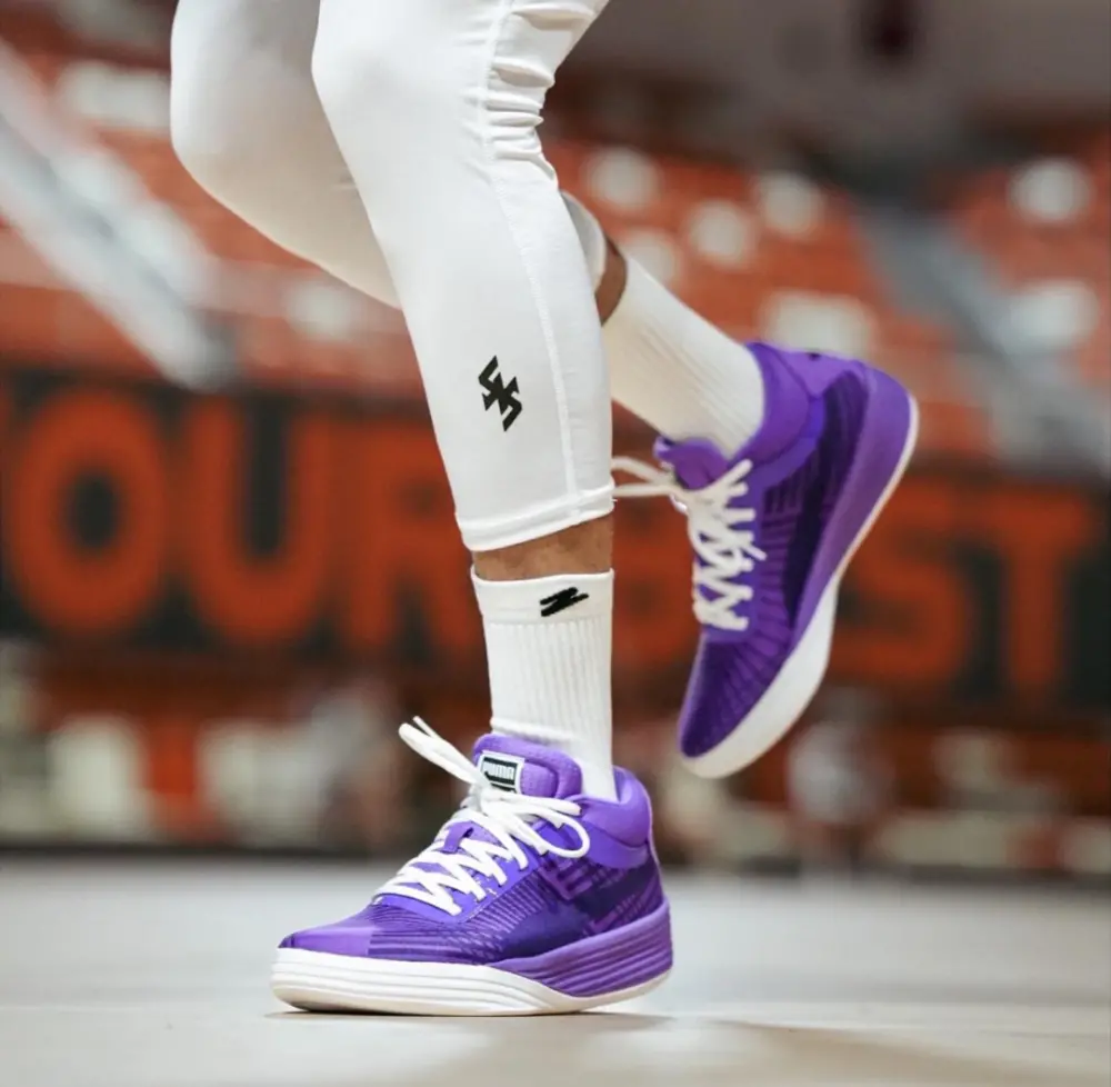 Giày Puma Clyde All-Pro x LaMelo Ball ‘Purple Glimmer’ 379339-01 - Ảnh 6