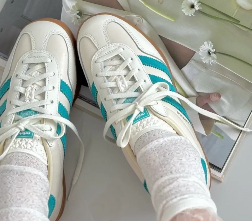 Giày Adidas Gazelle Indoor ‘Chalk Turquoise’ JI2583 - Ảnh 3