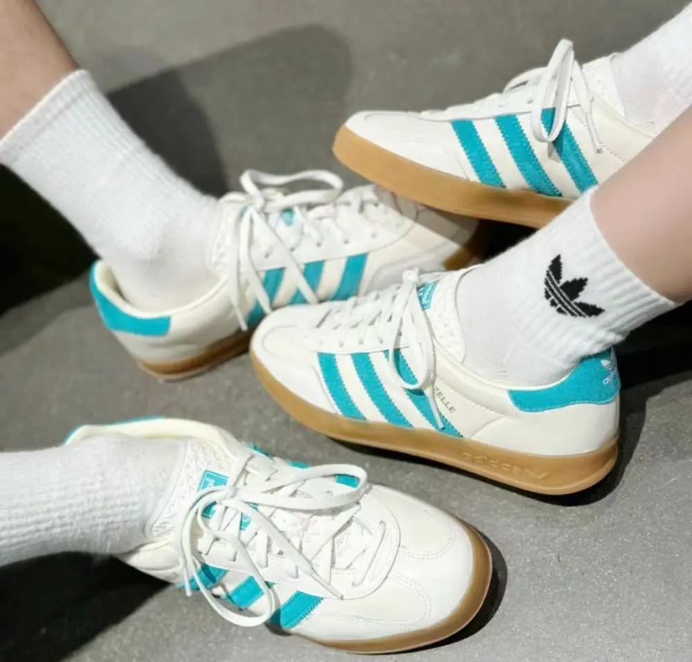 Giày Adidas Gazelle Indoor ‘Chalk Turquoise’ JI2583 - Ảnh 4