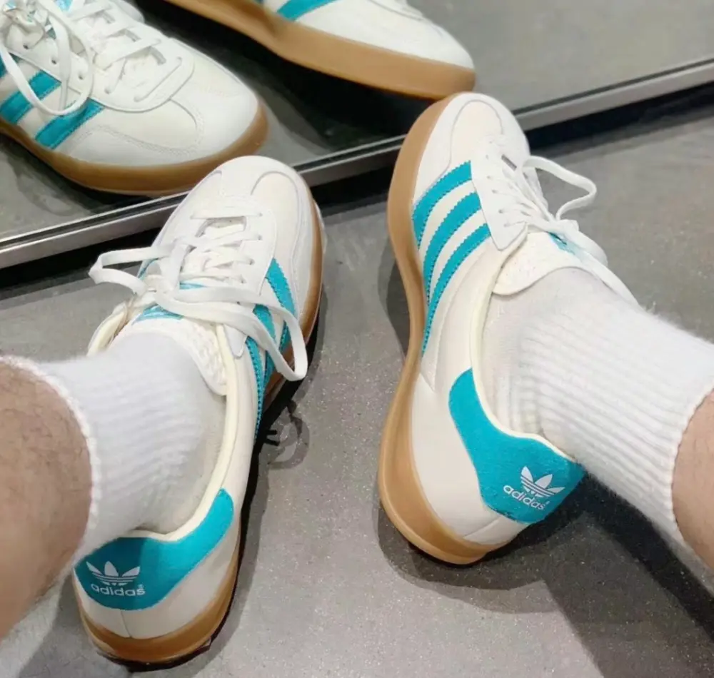 Giày Adidas Gazelle Indoor ‘Chalk Turquoise’ JI2583 - Ảnh 5
