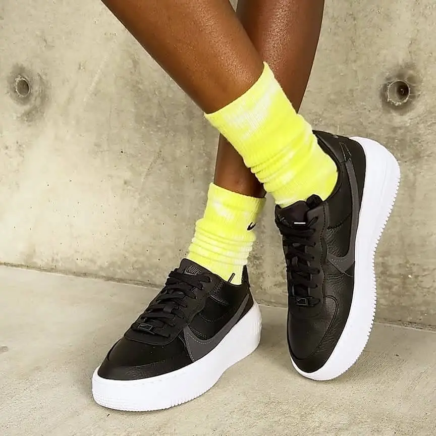 Giày Nike Air Force 1 Pltaform ‘Black’ DJ9946-001 - Ảnh 3