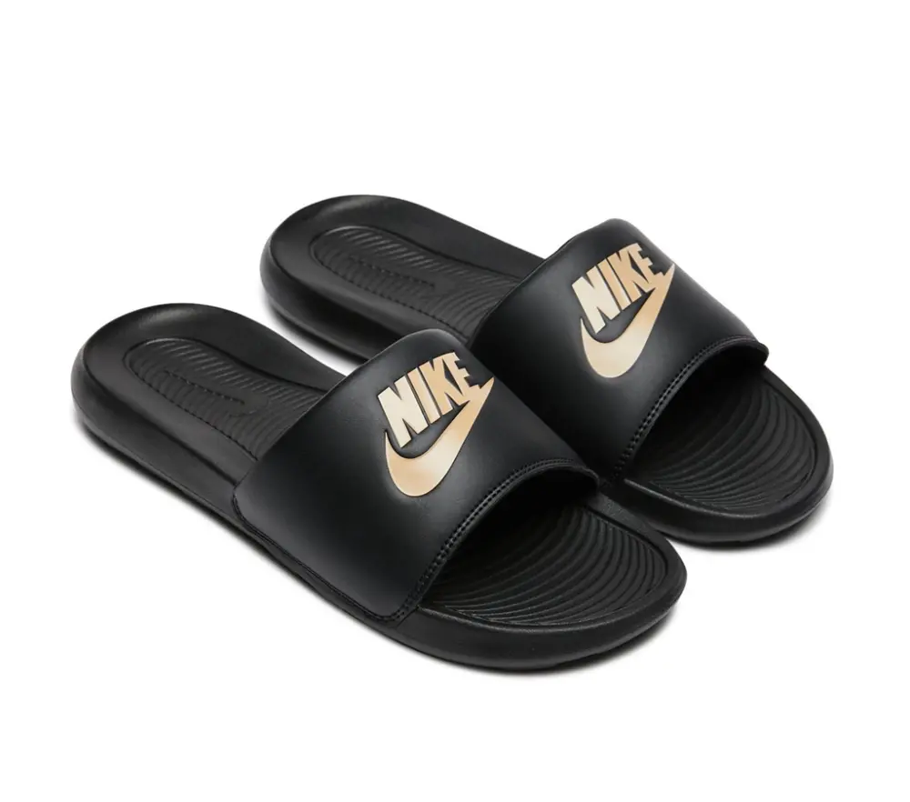 Dép Nike Victori One Slide ‘Black Metallic Gold’ CN9675-006 - Ảnh 3
