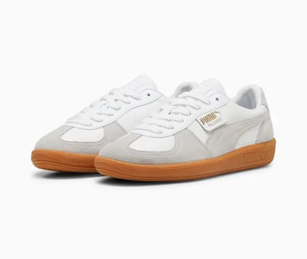 Alternative view of Giày Puma Palermo Leather 'White Glacial Grey Gum' 396464-12