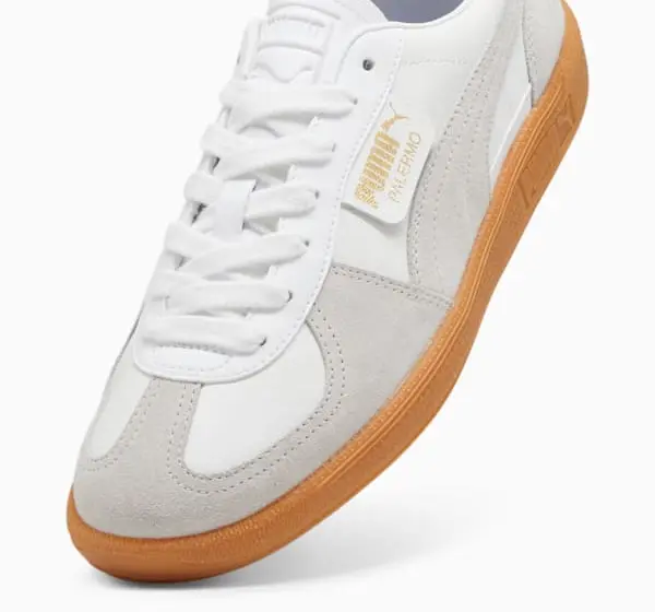 Giày Puma Palermo Leather 'White Glacial Grey Gum' 396464-12 - Ảnh 5