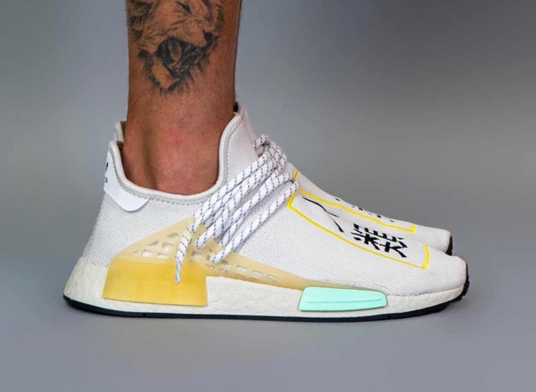 Giày Adidas NMD Hu Pharrell Crystal White Q46467 - Ảnh 3
