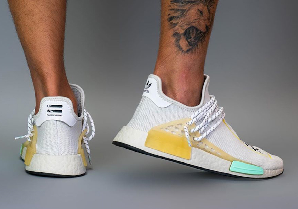 Giày Adidas NMD Hu Pharrell Crystal White Q46467 - Ảnh 4