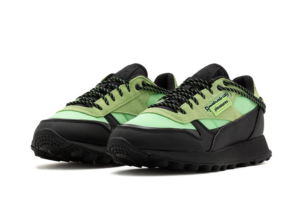 Giày Reebok Classic Leather x Pleasures ‘Neon Mint’ H06244 - Ảnh 2
