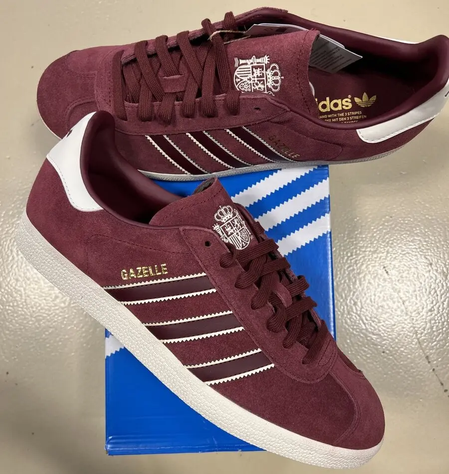 Giày Adidas Gazelle "Shadow Red" ID3724 - Ảnh 4