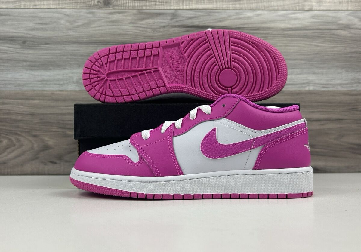 Giày Nike Air Jordan 1 Low GS 'Fire Pink' FV8486-600 - Ảnh 3