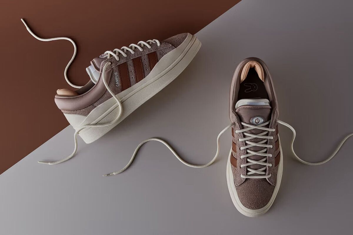Giày Adidas Campus Light Bad Bunny 'Chalky Brown' ID2529 - Ảnh 4