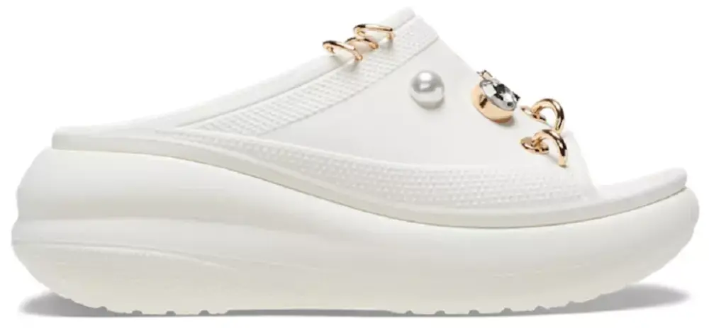 Dép Crocs Crush Midsummer Slide 'Chalk White' 210081