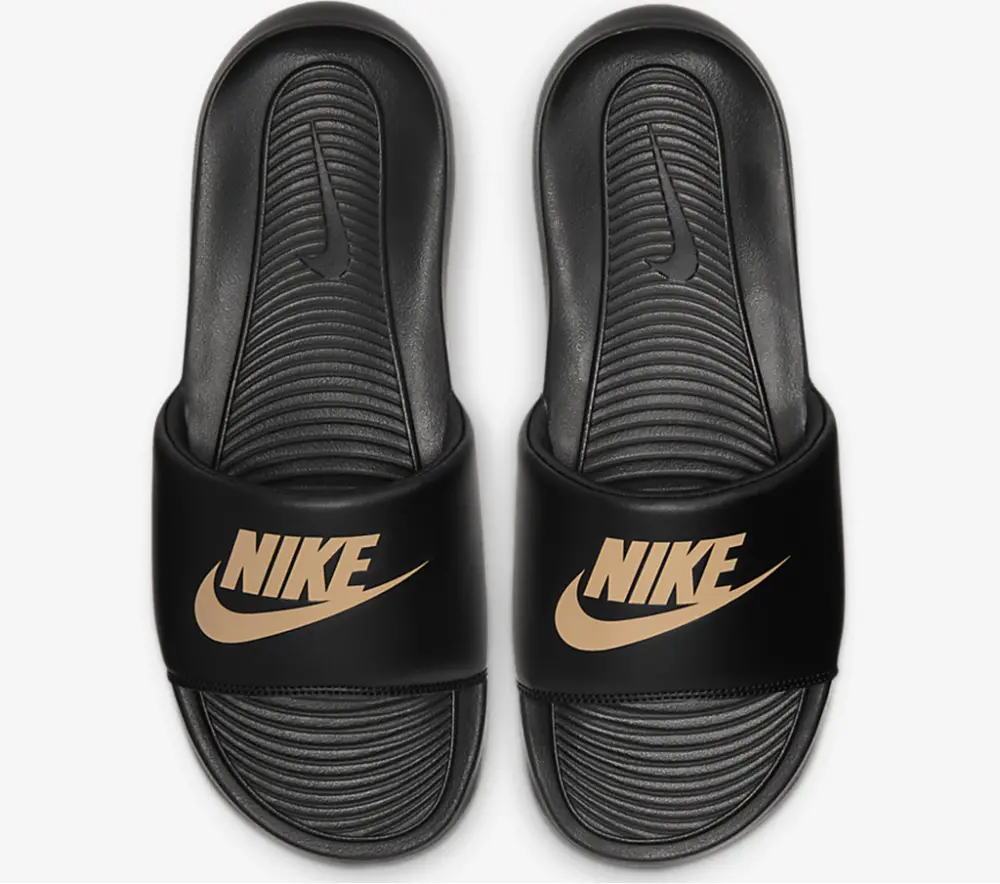 Dép Nike Victori One Slide ‘Black Metallic Gold’ CN9675-006 - Ảnh 4