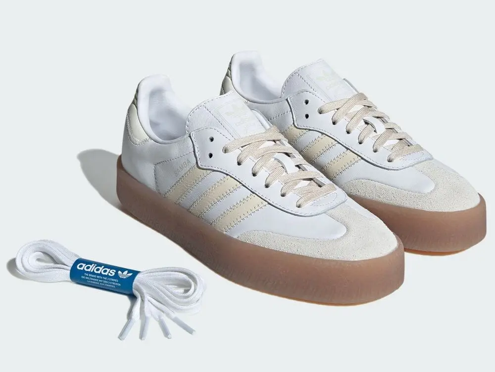 Giày Adidas Originals Sambae 'Wonder White' IE9107 - Ảnh 5
